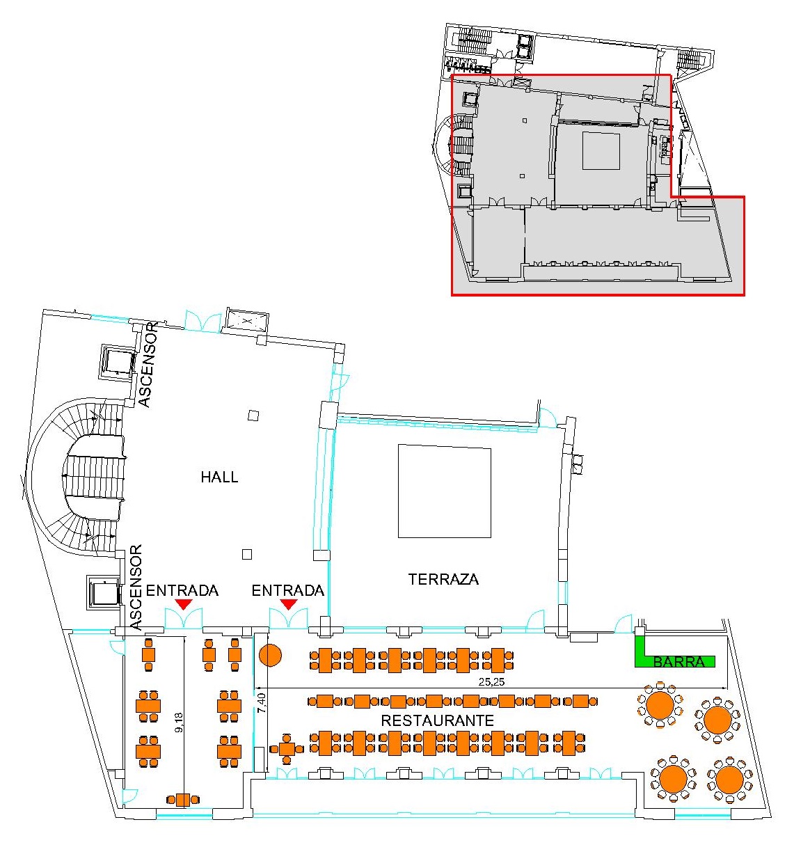 Restaurante Hall del Restaurante