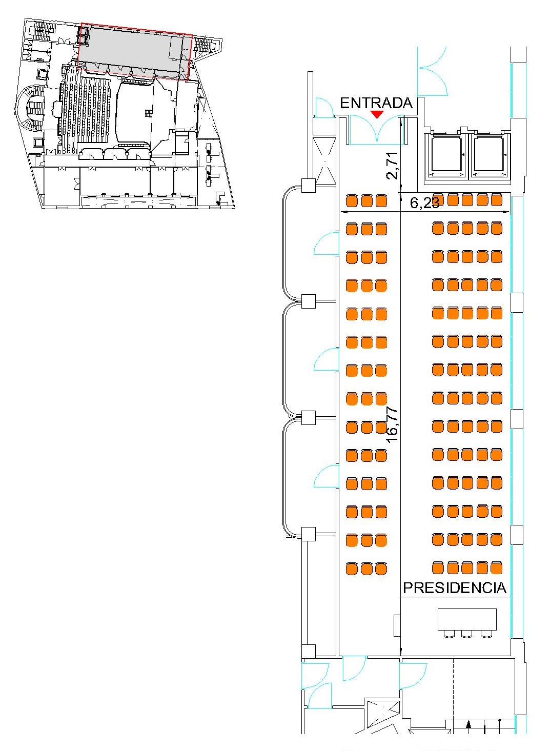 Salón Sorolla Plano Salón Sorolla