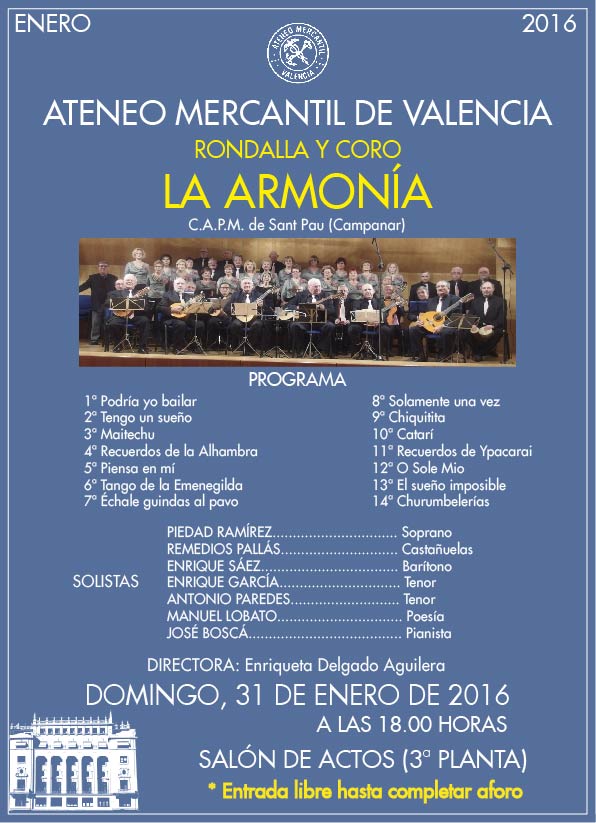 20160131 - RONDALLA Y CORO LA ARMONÍA