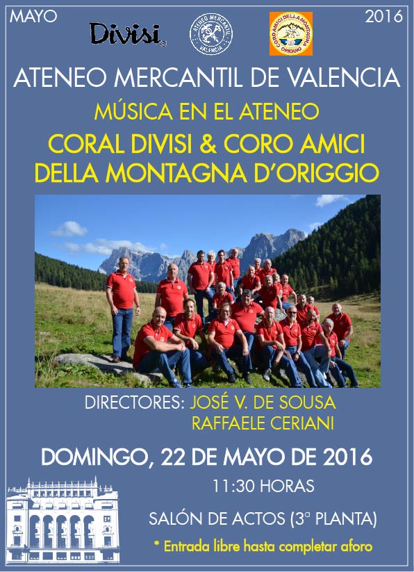 20160522 - CORAL DIVISI & CORO AMICI DELLA MONTAGNA D ORIGGIO
