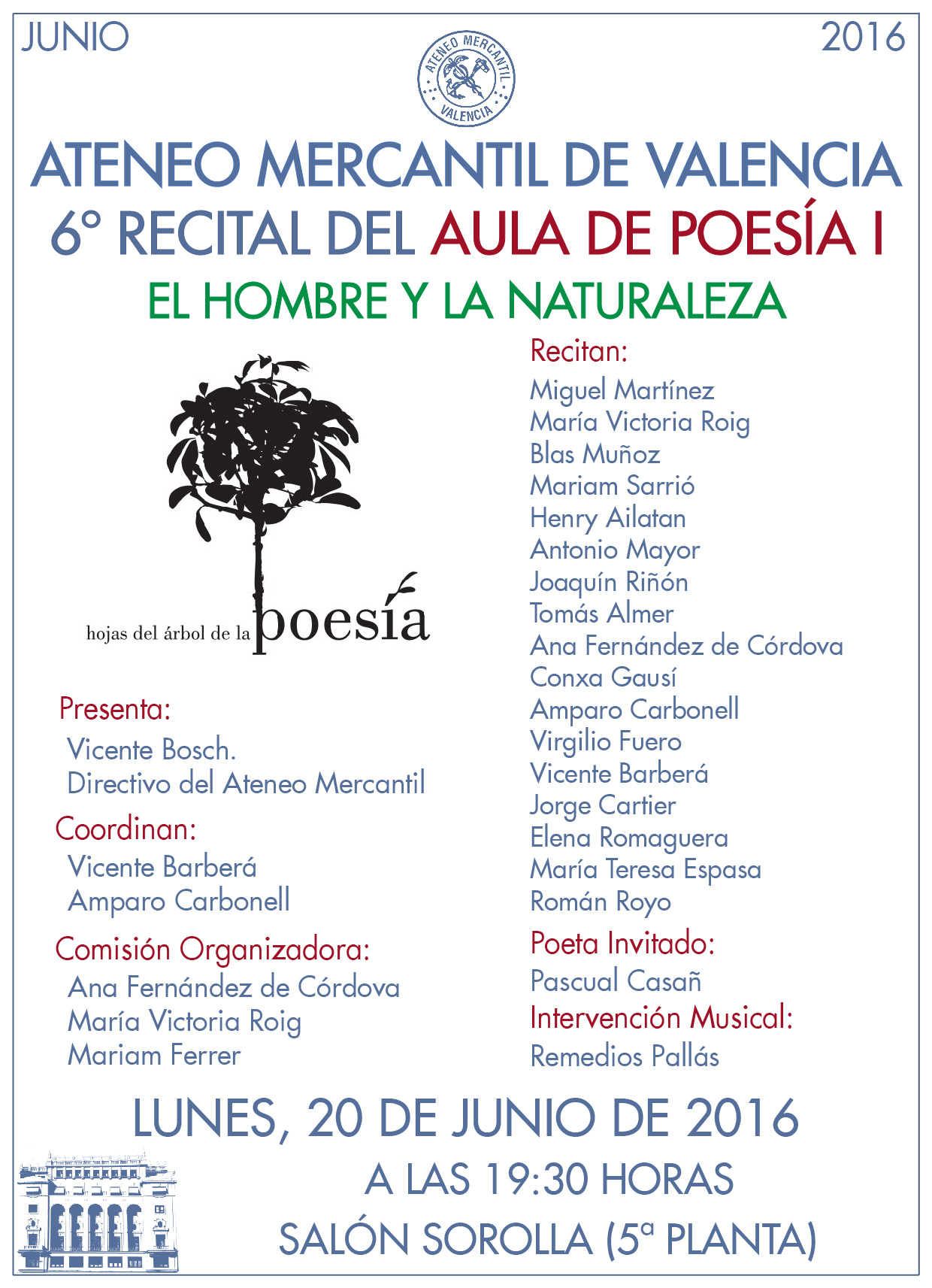 20160620 - VI RECITAL DE EL AULA DE POESIA I DEL ATENEO