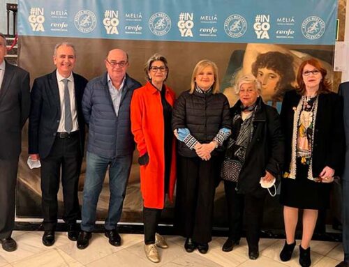 La Junta Directiva del Ateneo Mercantil visita la Exposición #Ingoya que hasta el 30 de junio está en el Salón Noble